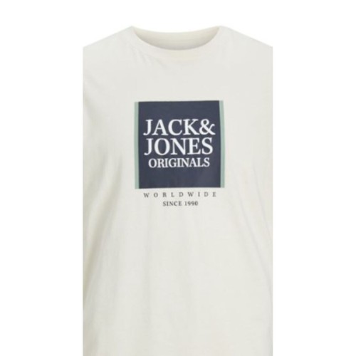 T-shirt med kortärm Herr Jack & Jones Lafayette Box Beige