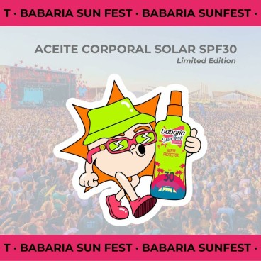 Skyddande olja Babaria Sun Fest Spf 30 200 ml Olja Begränsad utgåva