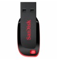 Minnessticka SanDisk Cruzer Blade Svart Svart/Röd 128 GB