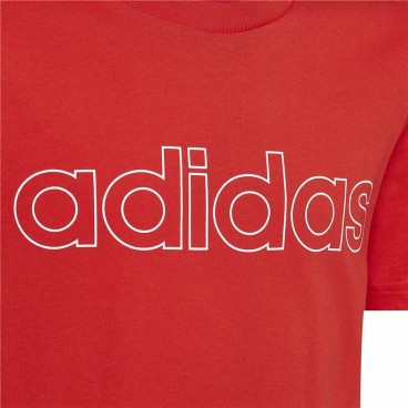 Barn T-shirt med kortärm Adidas Essentials  Röd