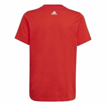 Barn T-shirt med kortärm Adidas Essentials  Röd