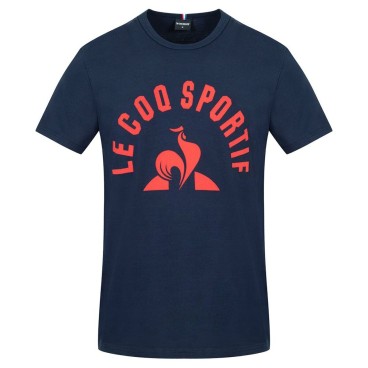 Le coq sportif 深蓝色男士短袖 T 恤 BAT TEE SS N12 2220666