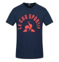 Le coq sportif 深蓝色男士短袖 T 恤 BAT TEE SS N12 2220666