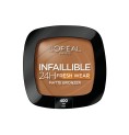 Brunt kompaktpulver L'Oreal Make Up Infaillible 400-tan doré 24 timmar (9 g)