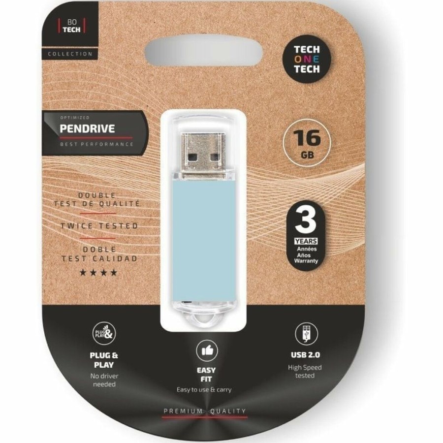 Minnessticka Tech One Tech TEC3010-16 16 GB USB 2.0