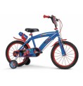 Barncykel Spider-Man Huffy Blå Röd 16"