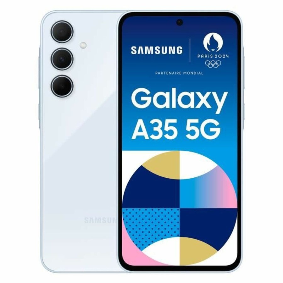 Smartphone Samsung Galaxy A35 Octa Core 6 GB RAM 128 GB Blå