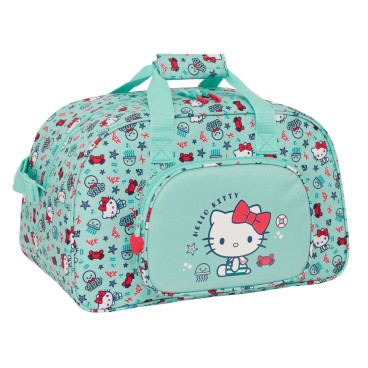 Sportväska Hello Kitty Sea lovers Turkos 40 x 24 x 23 cm