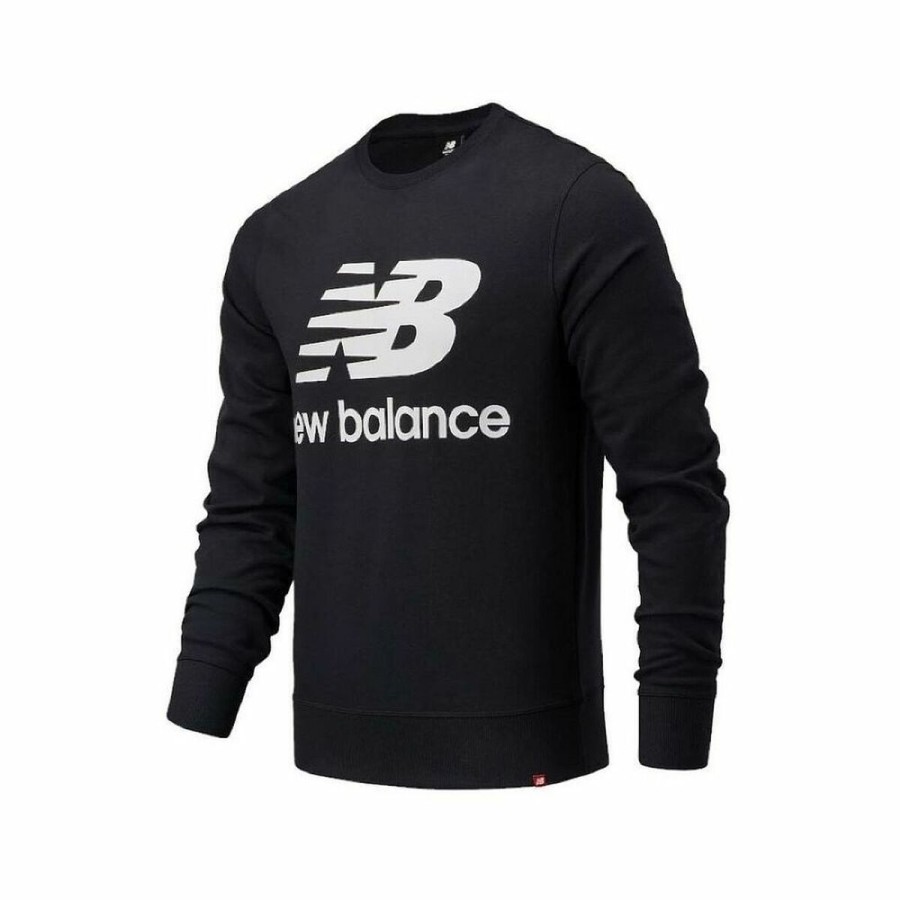 New Balance 男士无帽运动衫 MT03560 黑色