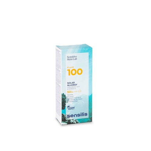 Solskyddskräm Sensilis Fluid 100 SPF 50+ 40 ml Solskydd utan allergener