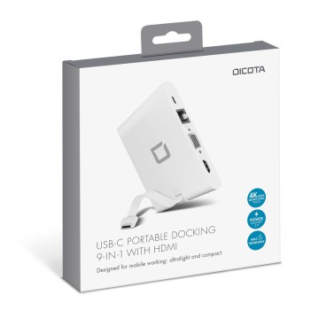 USB-HUB Dicota D31729 Vit