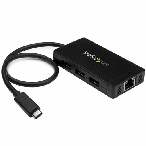 USB-HUB Startech HB30C3A1GE Svart 2100 W