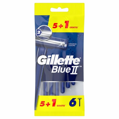 Manuell rakhyvel Gillette Blue II 6 antal