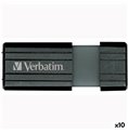 USB-minne Verbatim PinStripe Svart 64 GB