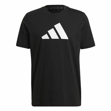 T-shirt med kortärm Herr Adidas Future Icons Logo Svart