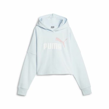 Puma 儿童运动服 Ess Logo Croppedo 白色