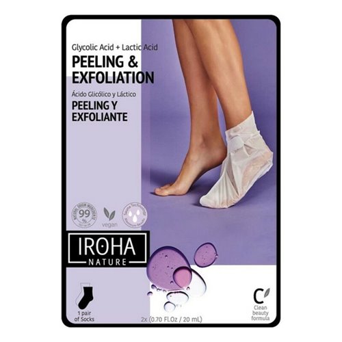 Fuktgivande strumpor Peeling and Exfoliation Lavender Iroha IN/FOOT-3 (1 antal)