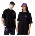 T-shirt med kortärm Herr New Era TEE NEYYAN BLKPNO 60416425 Svart