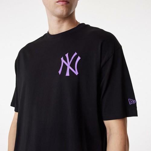 T-shirt med kortärm Herr New Era TEE NEYYAN BLKPNO 60416425 Svart