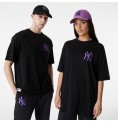 T-shirt med kortärm Herr New Era TEE NEYYAN BLKPNO 60416425 Svart