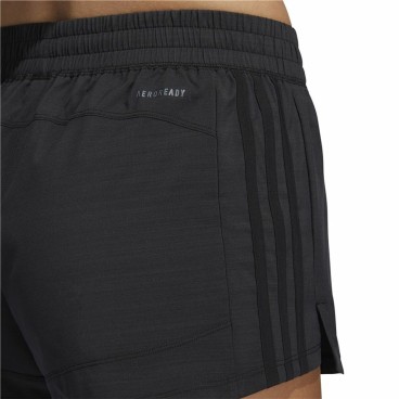 Sportshorts för kvinnor Adidas Pacer 3 Stripes Svart