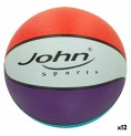Basketboll John Sports Rainbow 7 Ø 24 cm 12 antal