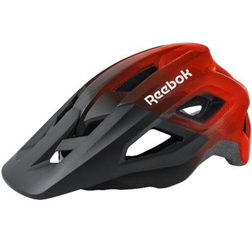 Cykelhjälm för vuxna Reebok Svart Röd Visir