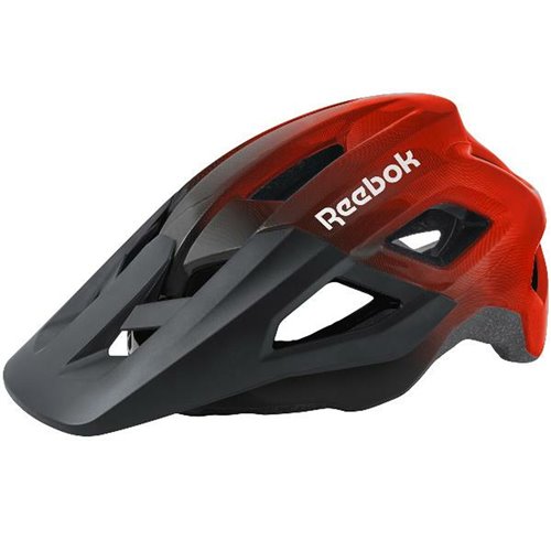 Cykelhjälm för vuxna Reebok Svart Röd Visir