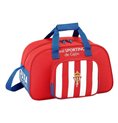 Sportväska Real Sporting de Gijón Röd Vit (40 x 24 x 23 cm)