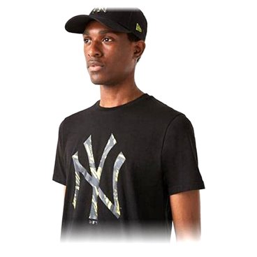 T-shirt med kortärm Herr New Era NY Yankees MLB Storlek XL Svart