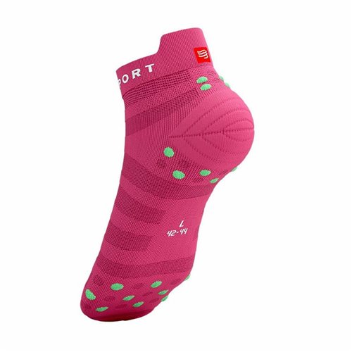 Sportstrumpor Compressport Pro Racing Mörkrosa