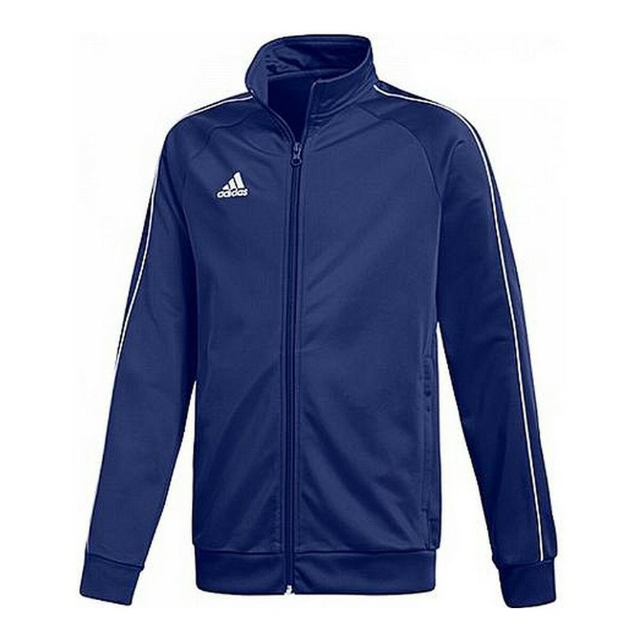 Sportjacka, Barn Adidas CORE18 PES JKTY CV3577  Havsblå Polyester (10 år)