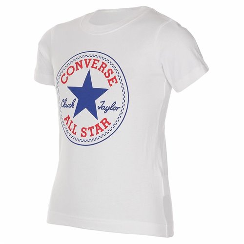 Barn T-shirt med kortärm Converse  Core Chuck Taylor Patch  Blå