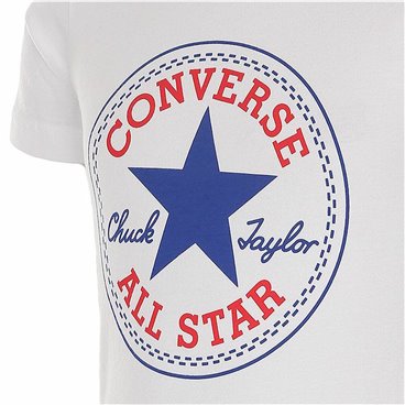 Barn T-shirt med kortärm Converse  Core Chuck Taylor Patch  Blå