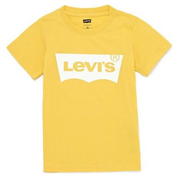 Levi's 黄色蝙蝠翼儿童短袖T恤