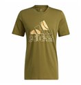 T-shirt med kortärm Herr Adidas Art Bos Graphic Oliv