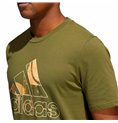 T-shirt med kortärm Herr Adidas Art Bos Graphic Oliv