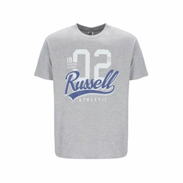 T-shirt med kortärm Herr Russell Athletic Amt A30101 Grå