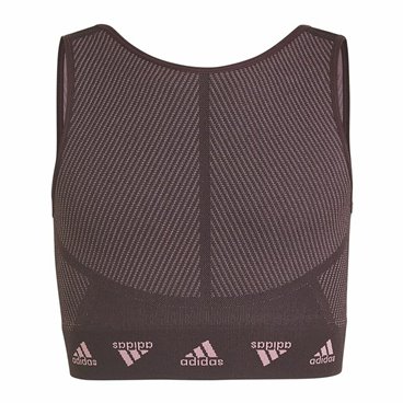 Sport-BH Adidas  Aeroknit Seamless Rödbrun Mörkröd