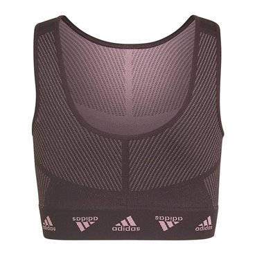 Sport-BH Adidas  Aeroknit Seamless Rödbrun Mörkröd