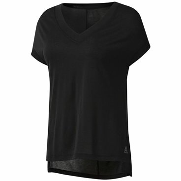 T-shirt med kortärm Dam Reebok Wor Supremium Detail Svart