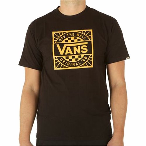 T-shirt med kortärm Herr Vans Original B-B  Svart