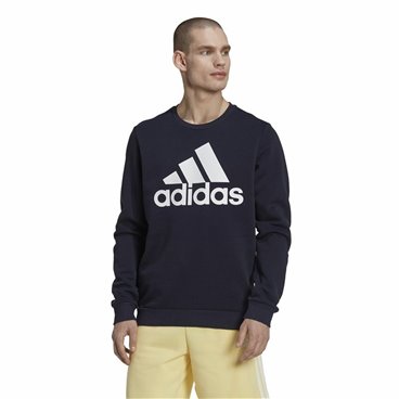 Tröja utan huva Herr Adidas Essentials Big Logo Marinblå Mörkblå