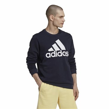 Tröja utan huva Herr Adidas Essentials Big Logo Marinblå Mörkblå