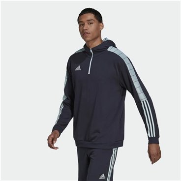 Adidas Tiro VIP 海军蓝深蓝色男士连帽运动衫