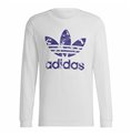 Adidas 迷彩 STR 白色男士长袖 T 恤