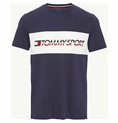 T-shirt med kortärm Herr Tommy Hilfiger Logo Driver Mörkblå