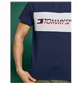 T-shirt med kortärm Herr Tommy Hilfiger Logo Driver Mörkblå