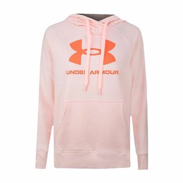 Tröja med huva Dam Under Armour Rival Fleece Rosa