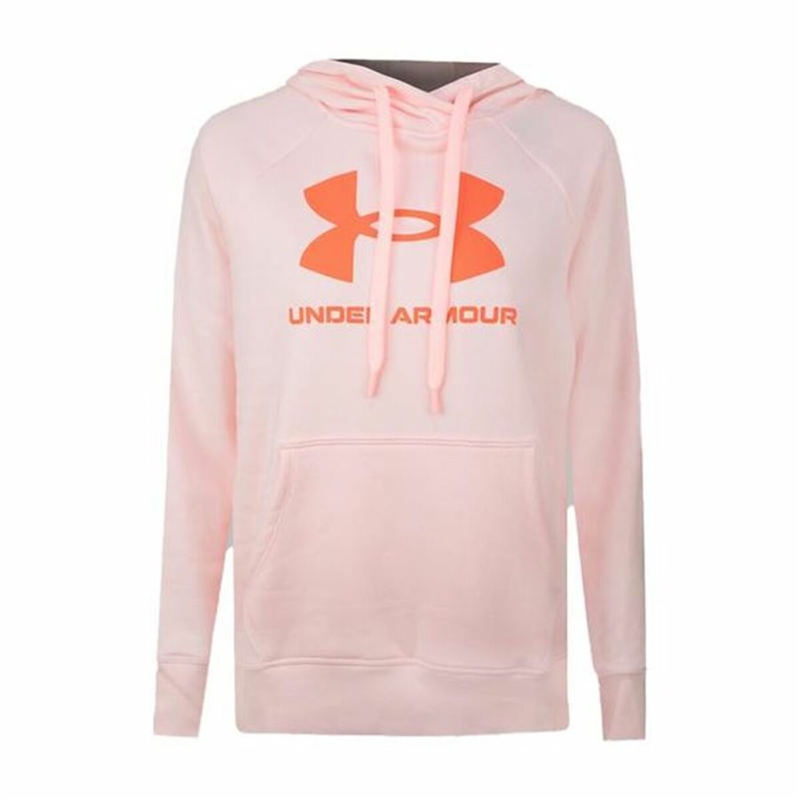 Under Armour 粉色 Rival 女式连帽羊毛衫